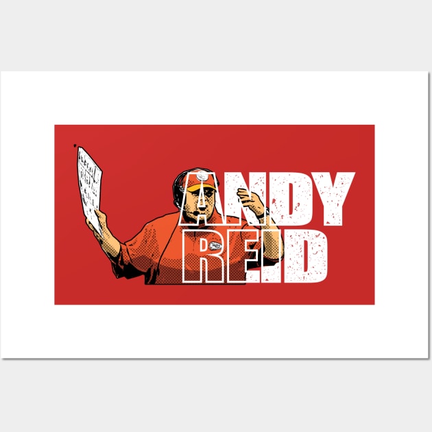 andy reid comic style Wall Art by jerrysanji